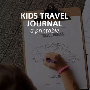 Kids travel journal