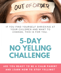 5-day no yelling challenge