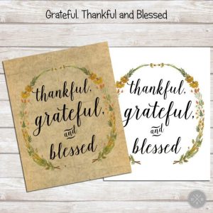 Thankful Printable